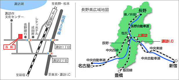 長野県広域地図、周辺地図